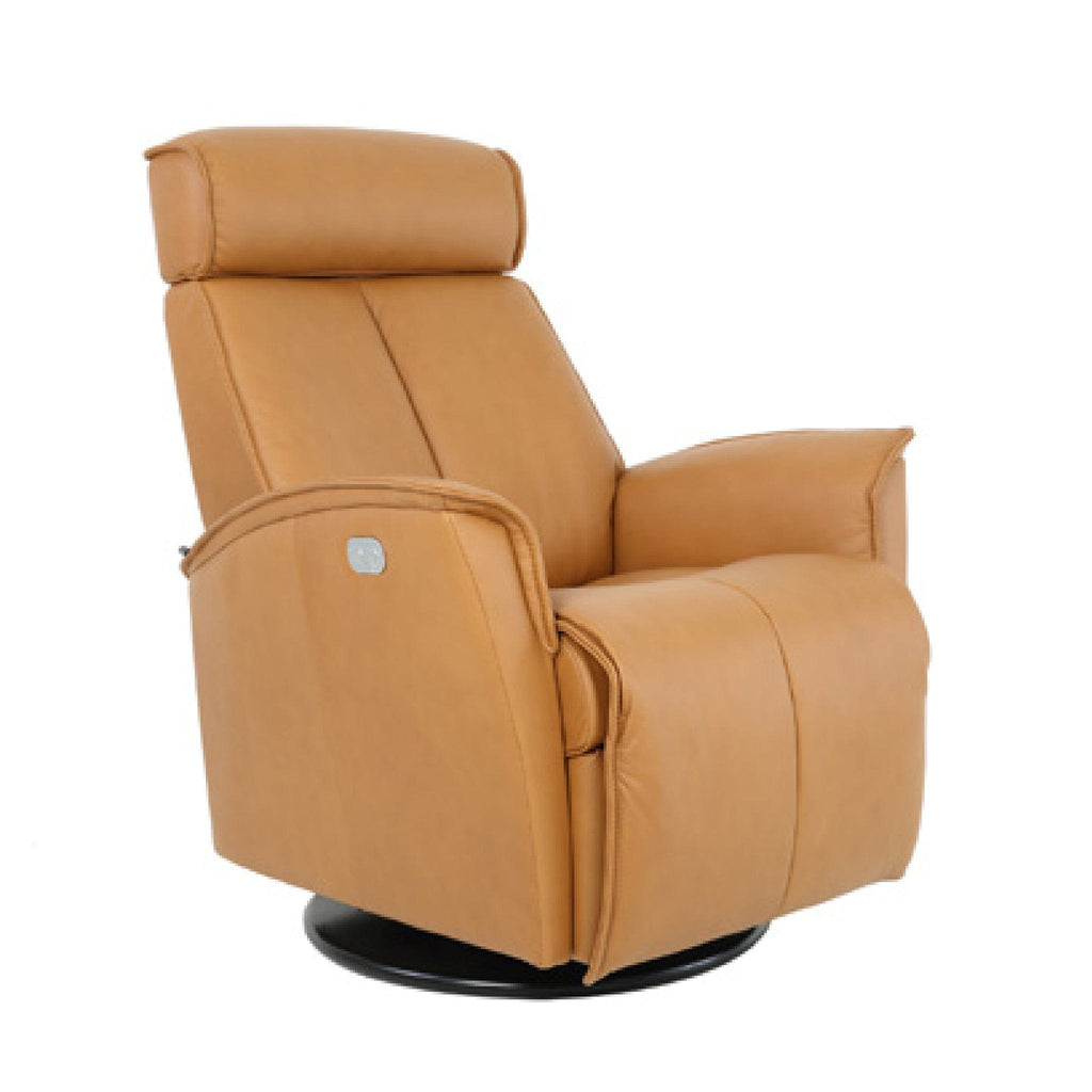 Fjords contemporary Milan living room reclining leather recliner