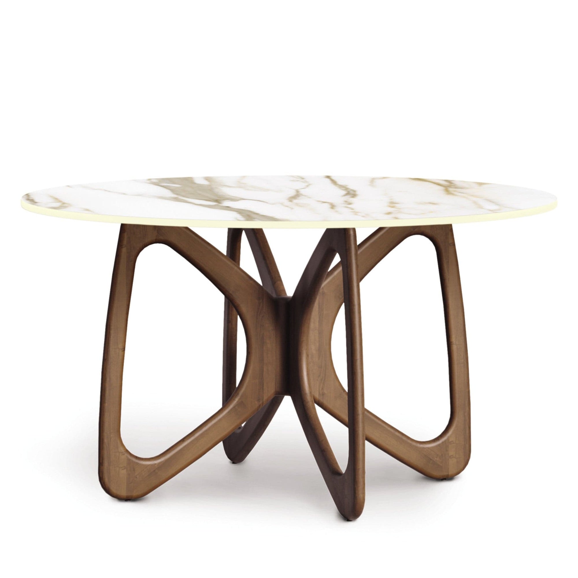 Copeland Butterfly Round Stone Top Dining Table