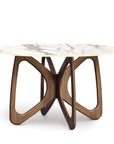 Copeland Butterfly Round Stone Top Dining Table