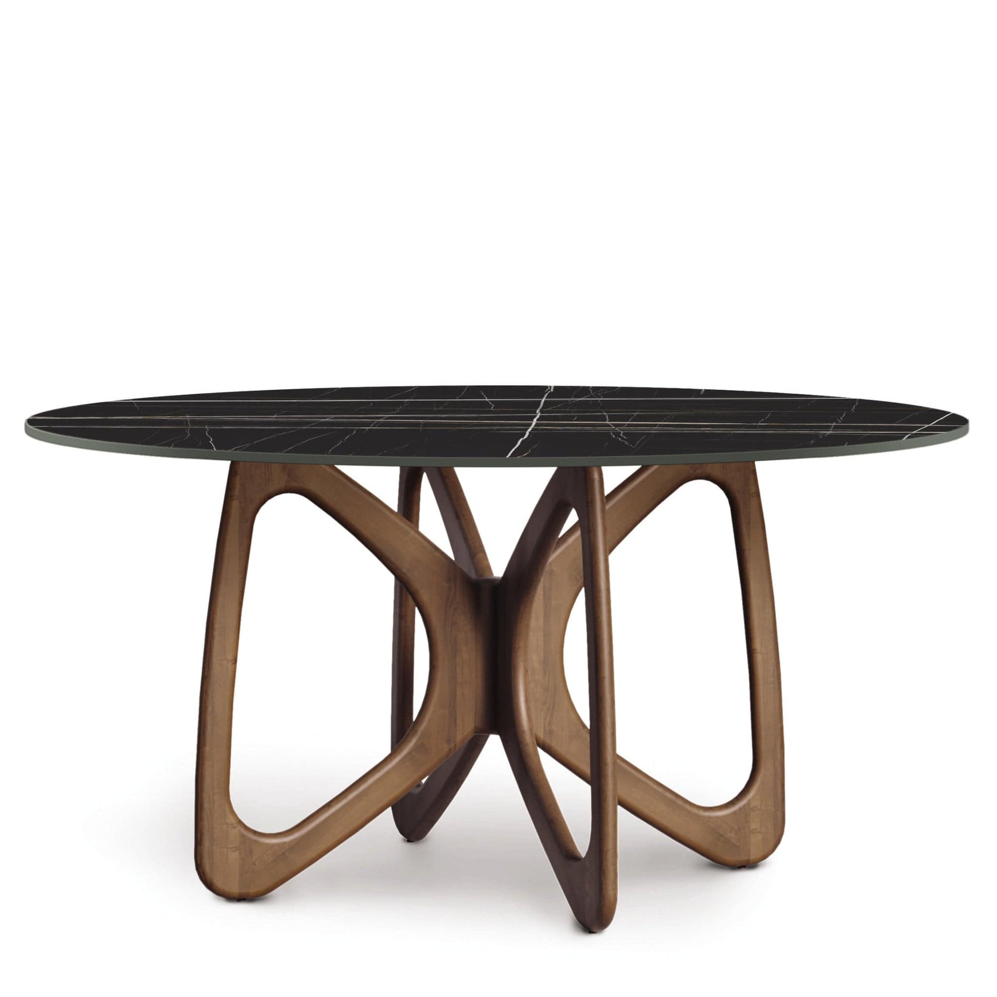 Copeland Butterfly Round Stone Top Dining Table