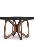 Copeland Butterfly Round Stone Top Dining Table