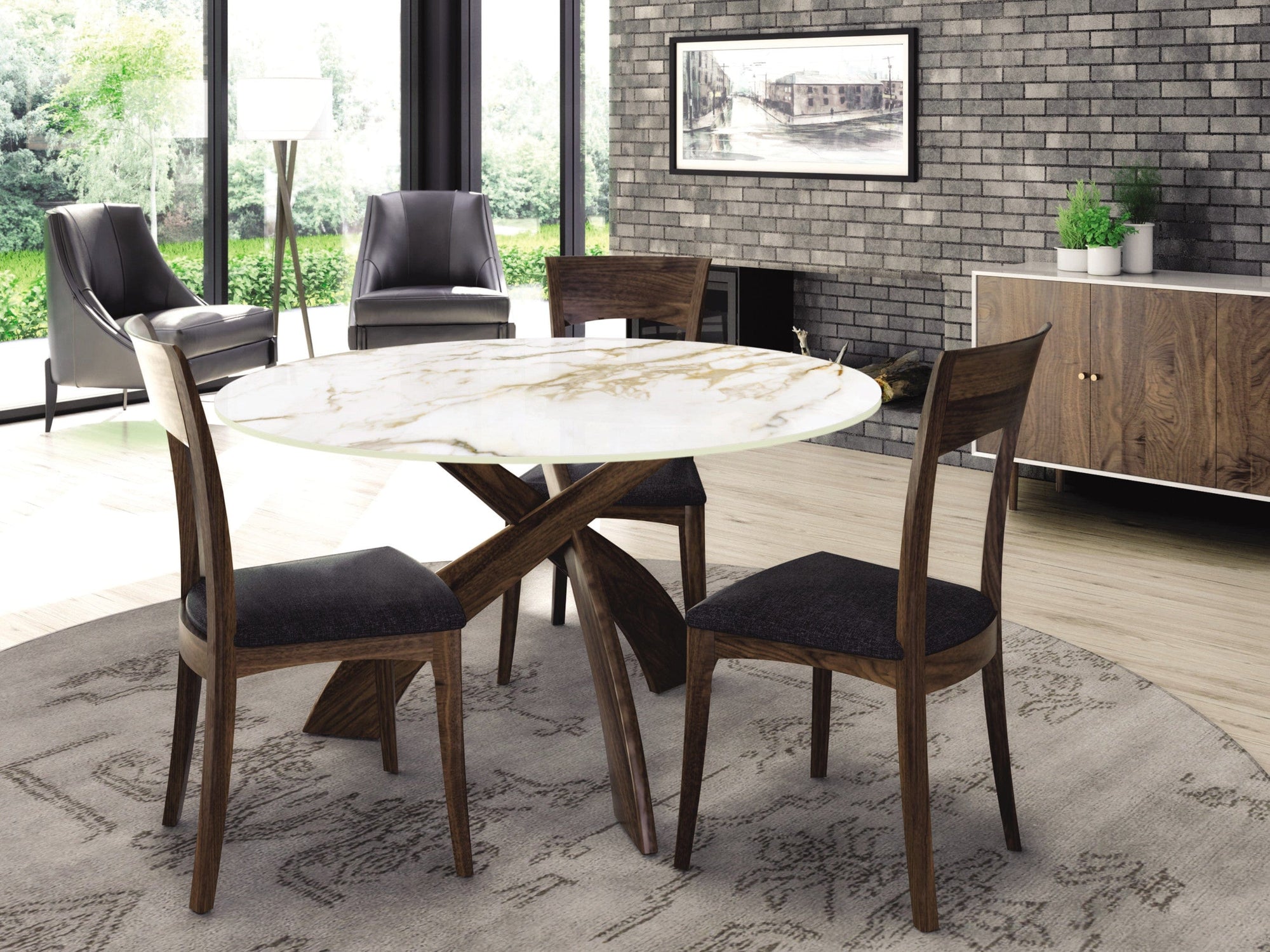 Copeland Entwine Stone Top Dining Table