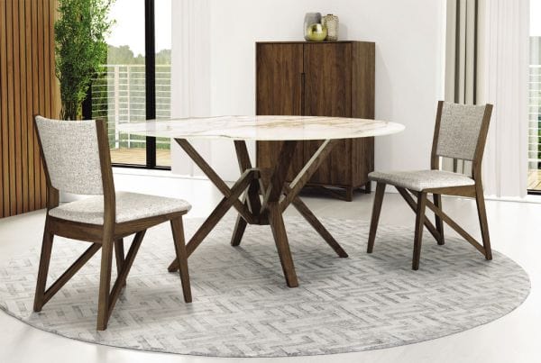 Copeland Exeter Round Stone Top Dining Table