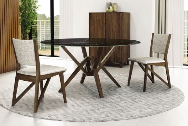 Copeland Exeter Round Stone Top Dining Table