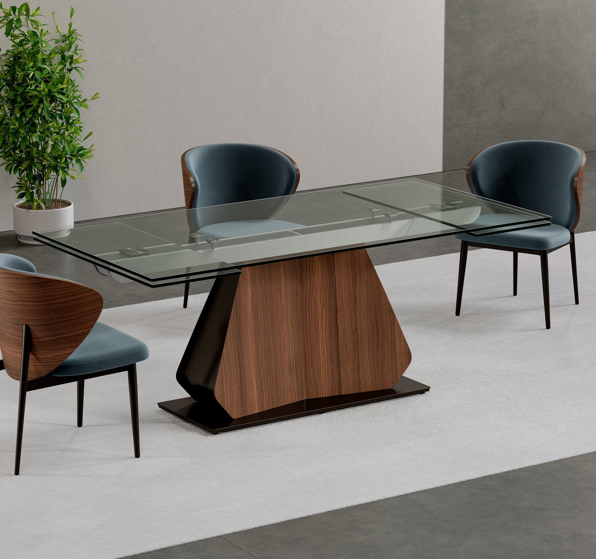 Elite Modern Gea Extension Dining Table