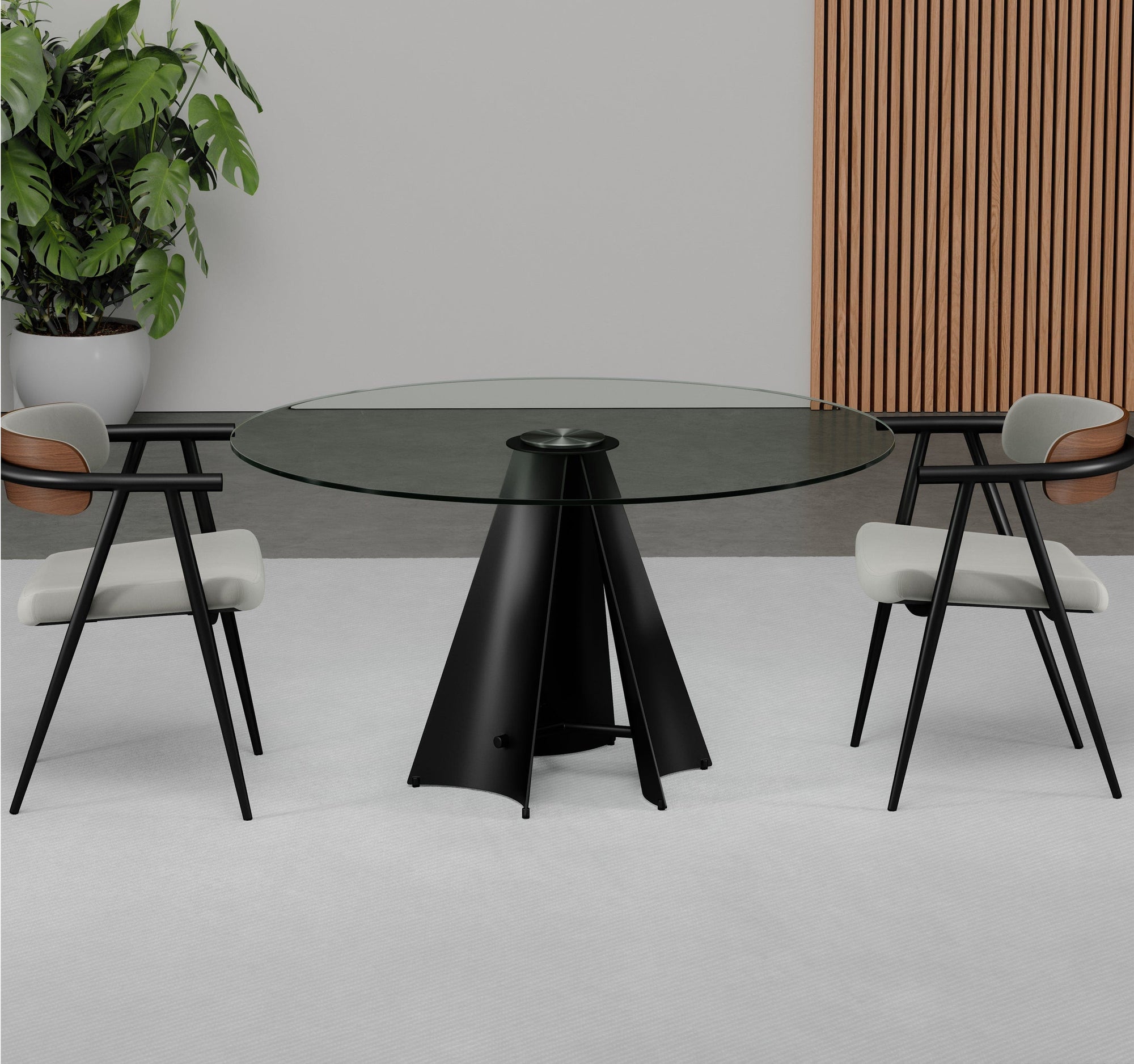 Elite Modern Pinnacle Round Dining Table