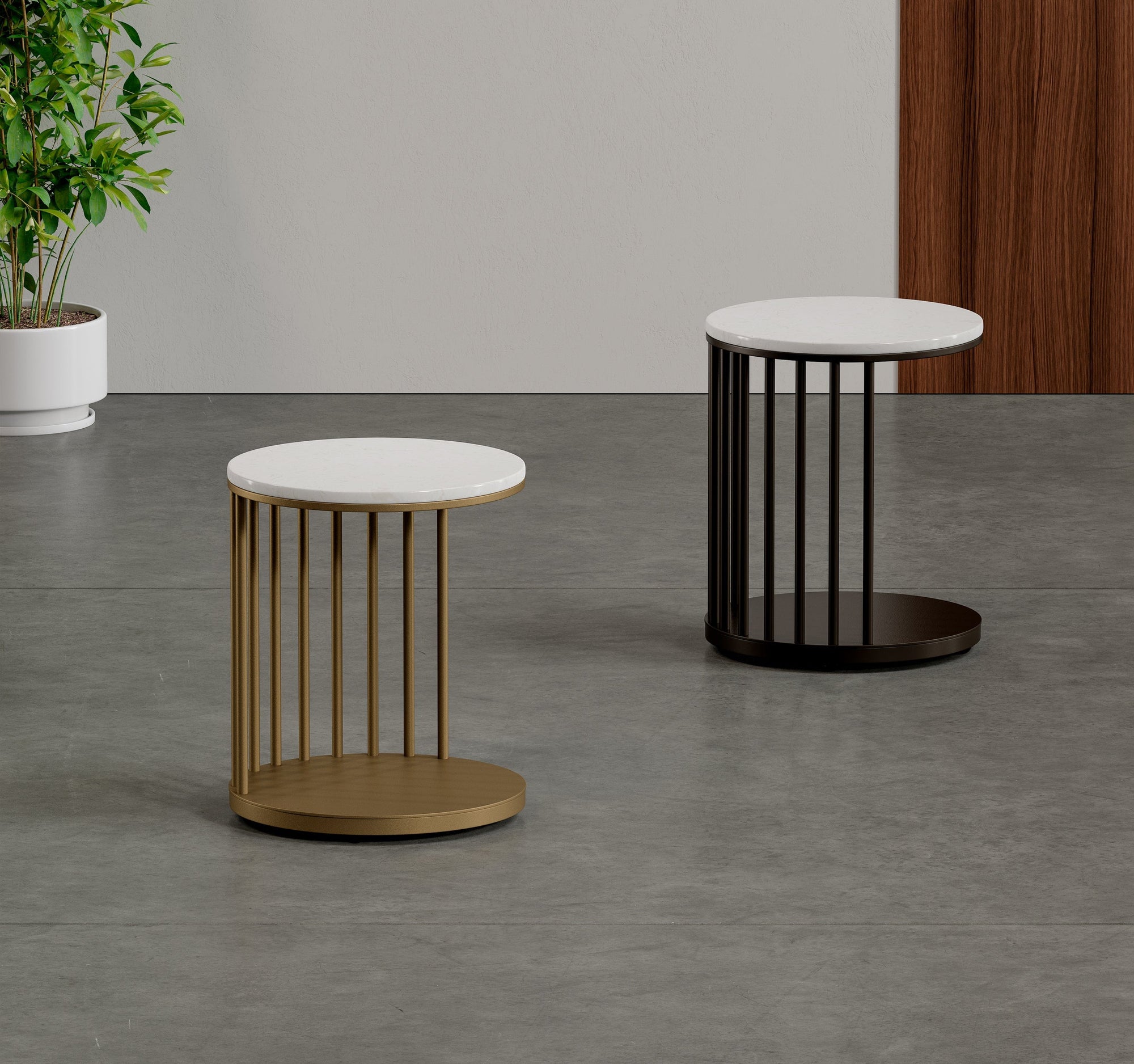 Elite Modern Spoke Accent Table