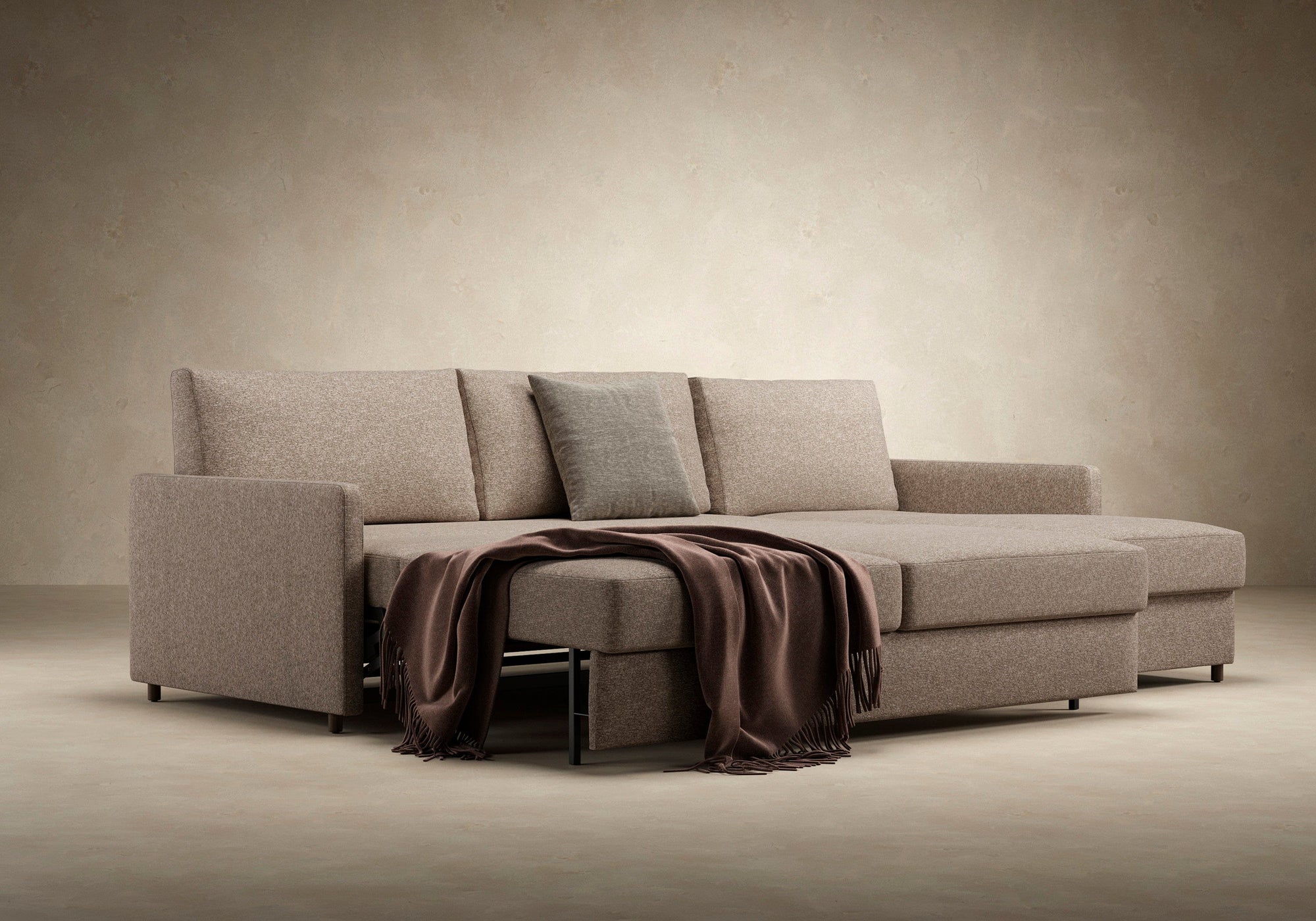 Innovation Neah Slim Arm Sectional Sleeper Sofa