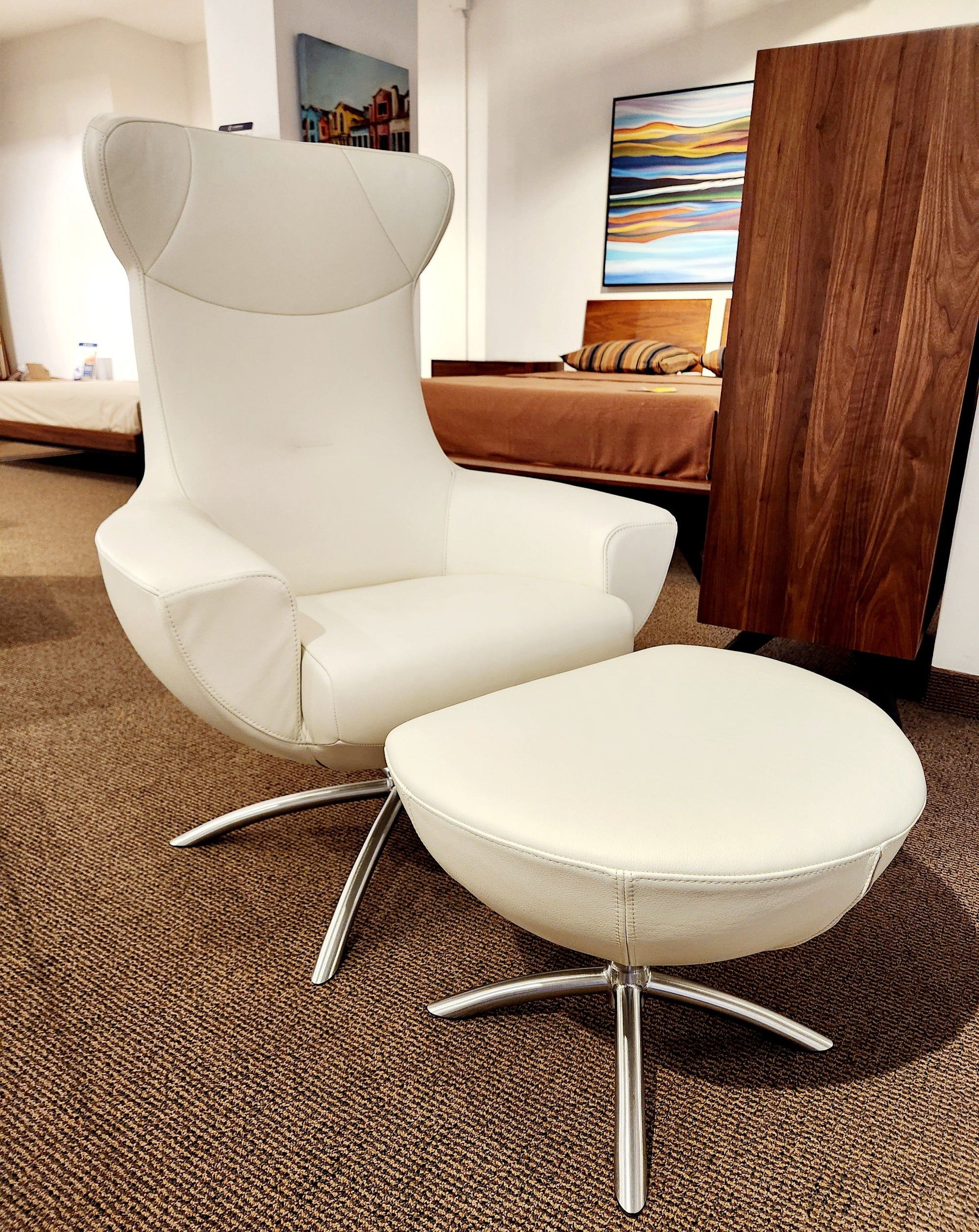 Jensen-Lewis Fjords Baloo Chair and Ottoman