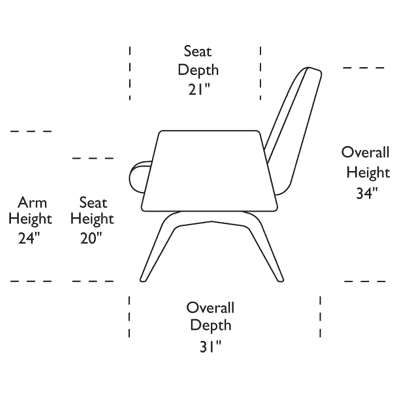 American Leather Marshall Chair