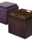 American Leather Uno Square Storage Ottoman